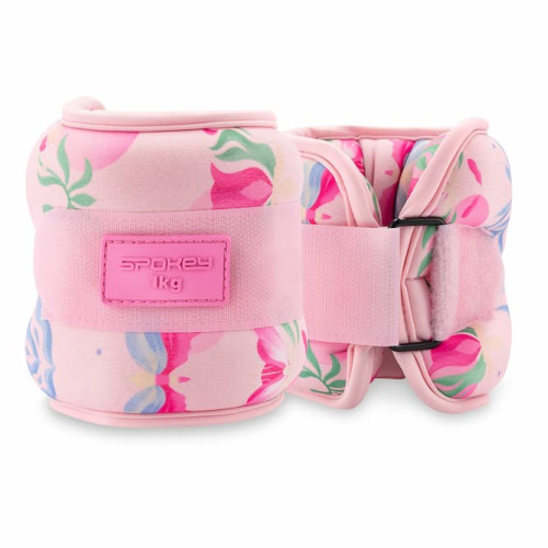 Spokey THE BLOOM FORM Set utega za ruke i noge, 1 kg Spokey THE BLOOM FORM Set utega za ruke i noge, 1 kg