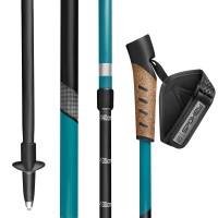 PEAK štapovi za nordijsko hodanje, dvodijelni, plavi 