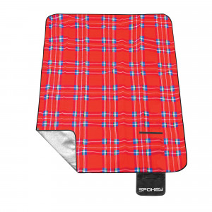 Spokey PICNIC TARTAN Piknik deka s remenom, 150 x 180 cm 