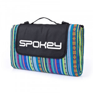 Spokey PICNIC FLORAL Piknik deka s remenom, 130 x 140 cm 