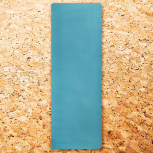 Spokey SAVASANA prostirka za jogu od pluta, 180 x 60 x 0,4 cm, plava 