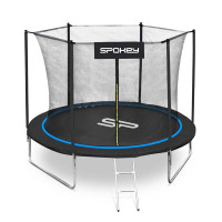 Spokey JUMPER Trampolin crno-plavi, promjer 244 cm, uklj. zaštitnu mrežu i ljestve Spokey JUMPER Trampolin crno-plavi, promjer 244 cm, uklj. zaštitnu mrežu i ljestve
