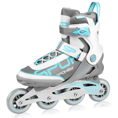 Spokey PRIME PRO koturaljke, bijelo-tirkizne, ABEC9 Carbon, vel.37-41 