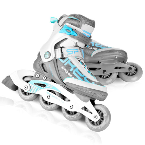 Spokey PRIME PRO koturaljke, bijelo-tirkizne, ABEC9 Carbon, vel.37-41 