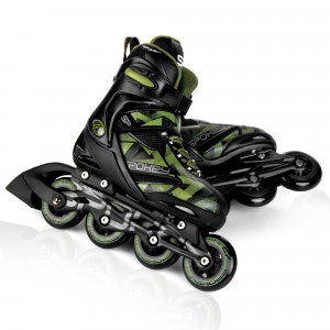 Spokey MAKAN koturaljke, crno-kaki zelene, ABEC9 Carbon, vel 32-43 (prikaz, ostalo). 