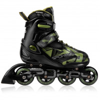 Spokey MAKAN koturaljke, crno-kaki zelene, ABEC9 Carbon, vel 40-43 Spokey MAKAN koturaljke, crno-kaki zelene, ABEC9 Carbon, vel 40-43