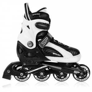 Spokey ORI koturaljke, crno-bijele, ABEC9 Carbon, vel 33-36 