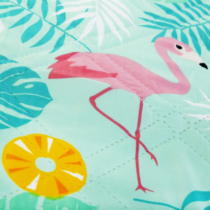 Spokey PICNIC FLAMINGO Okrugla piknik deka promjera 150 cm. 