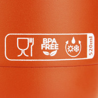 HOTTY Termo boca, čelik, 0,55 l, narančasta